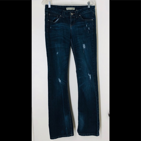 Blue Jeans Bootcut distressed shredded cotton jean - Picture 5 of 8